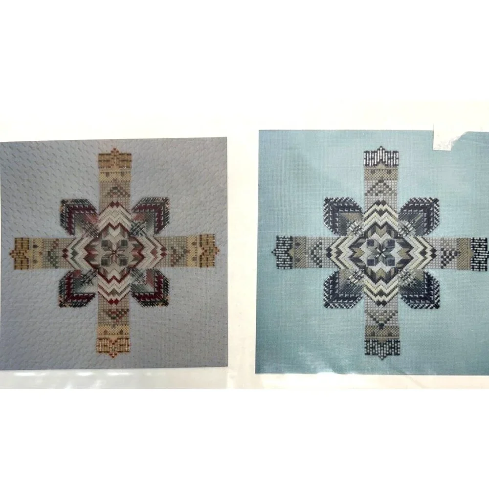 Kriss Cross Needlework Pattern - Picture 2 of 2
